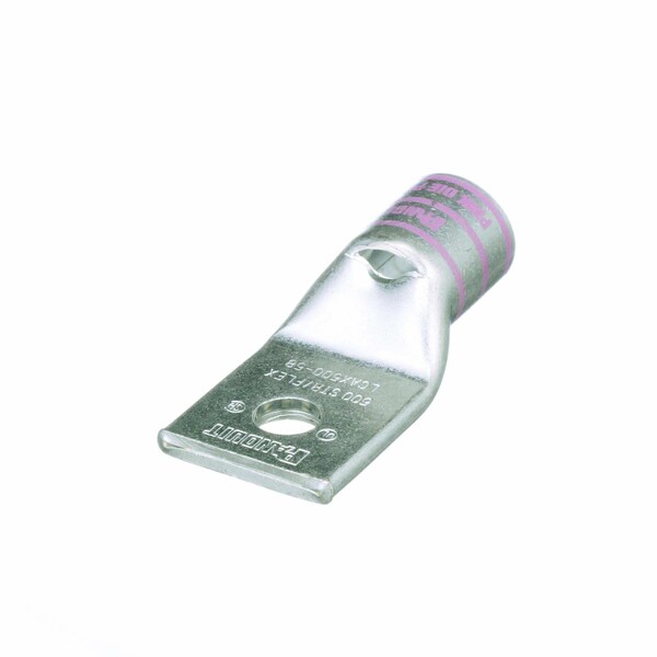 One-Hole Compression Lug, Standard Barrel, Copper, Pink